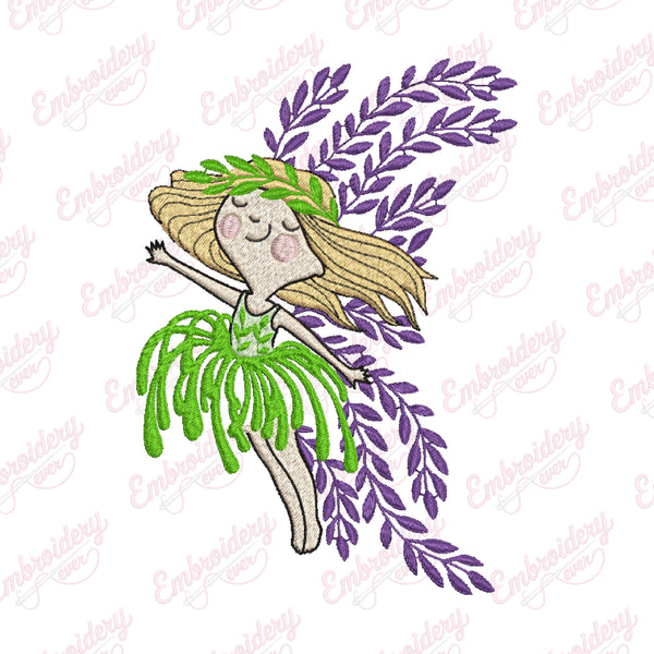 Fairy Tree Embroidery Design