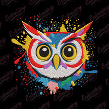 Colorful Owl Embroidery Design