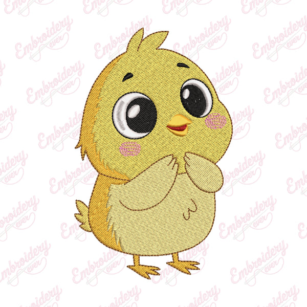 Cute Little Chick Embroidery Design