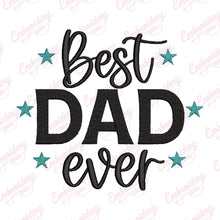 Best Dad Ever Embroidery Design