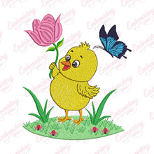 Baby Sweet Spring Chick Embroidered Design