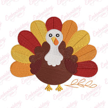 Cute Turkey Thanksgiving Embroidery Design