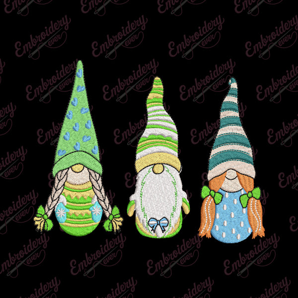 Gnomes Squad Embroidery Design