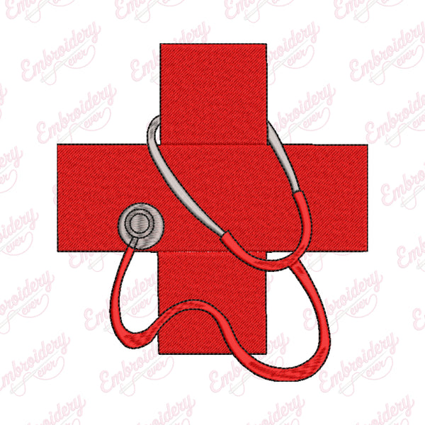 Medical Symbol Embroidery Design