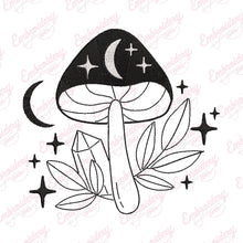 Mystical Mushroom Embroidery Design