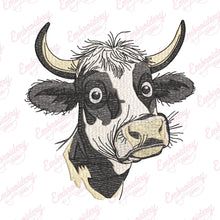 Cow Face Embroidery Design