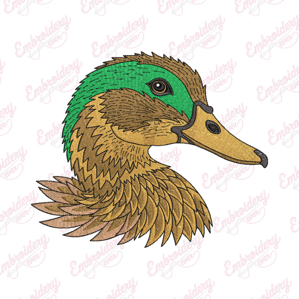 Duck Face Embroidery Design