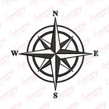 Simple Compass Embroidery Design