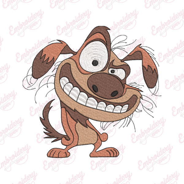 Stunning Crazy Dog Embroidery Design