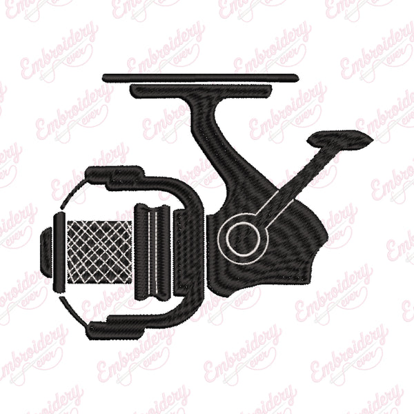 Fishing Reel Embroidery Design