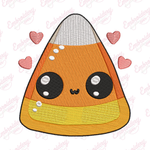 Halloween Kawaii Candy Corn Embroidery Design