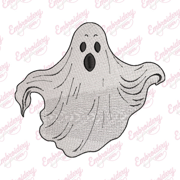 Halloween Ghost Embroidery Design