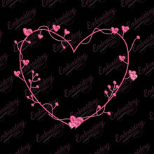 Floral Heart Embroidery Pattern