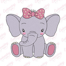 Cute Elephant Embroidery Design