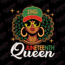 Black Queen African American Freedom Embroidery Design
