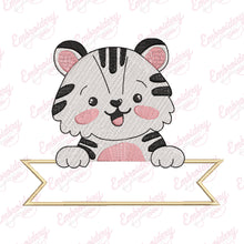 Cute Little Tiger Cub Embroidery Design