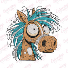 Funny Quirky Horse Embroidery Design