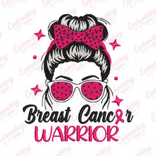 Breast Cancer Awareness Warrior Embroidery Design