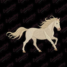 White Horse Embroidery Design