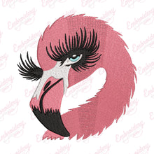 Flamingo Head Embroidery Design