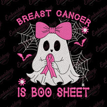 Breast Cancer Is Boo Sheet Machine Embroidery Design