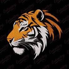 Tiger Head Embroidery Design