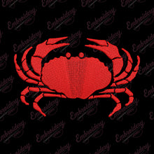 Red Crab Embroidery Design