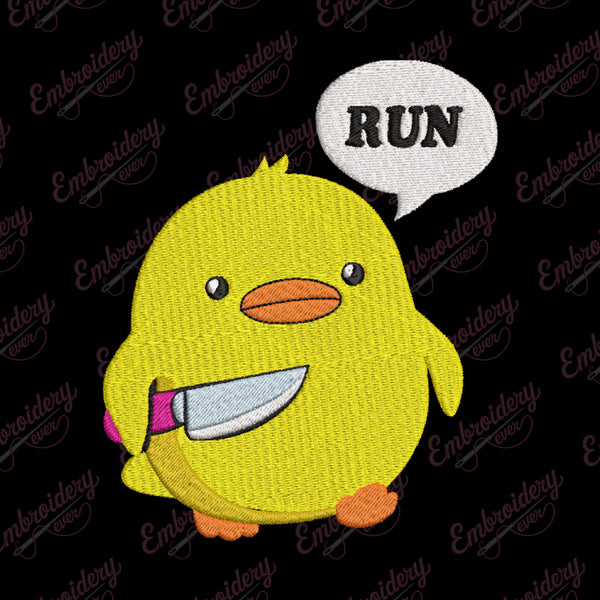 Duck Machine Embroidery Design