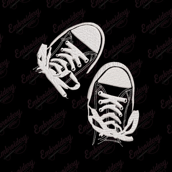 Converse Shoes Embroidery Design