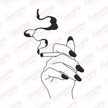 Smoking Art Embroidery Design