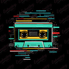 Retro Cassette Embroidery Design