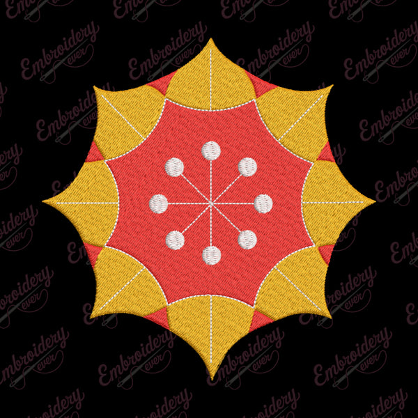 Flower Machine Embroidery Design