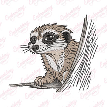 Cute Otter Embroidery Design
