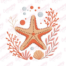 Starfish Machine Embroidery Design