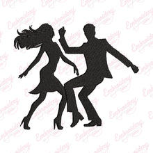 Dance Couple Embroidery Design