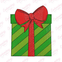 Christmas Gift Box Embroidery Design