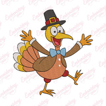 Funny Dancing Turkey Thanksgiving Embroidery Design