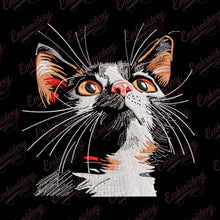 Cute Pussy Cat Embroidery Design