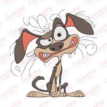 Lively Crazy Dog Embroidery Digital File