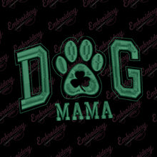 Dog Mama Text Embroidery Design