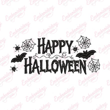 Happy Halloween Text Embroidery Design