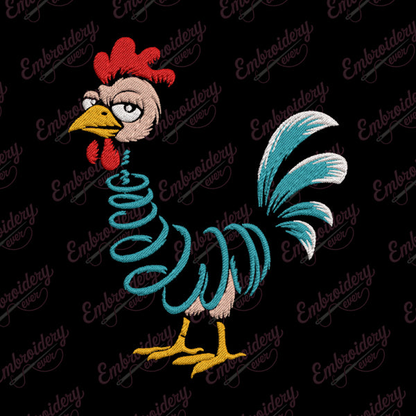Chicken Pics Embroidery Design
