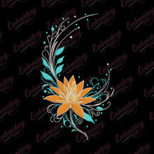 Night Bloom Embroidery Design