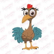Chicken With Big Brown Eyes Embroidery Design