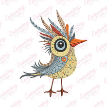 Funny & Silly Crazy Bird Embroidery Design
