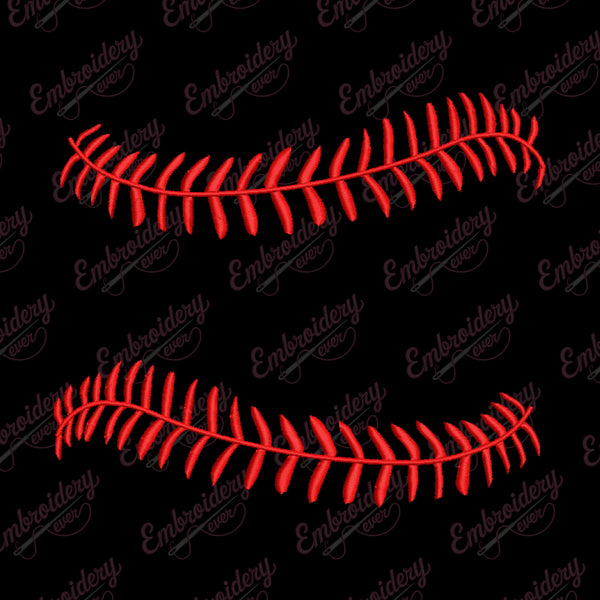 Baseball Stitches Embroidery Design