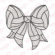 Volleyball Simple Bow Embroidery Design
