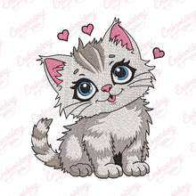 Cartoon Pussy Cat Embroidery Design