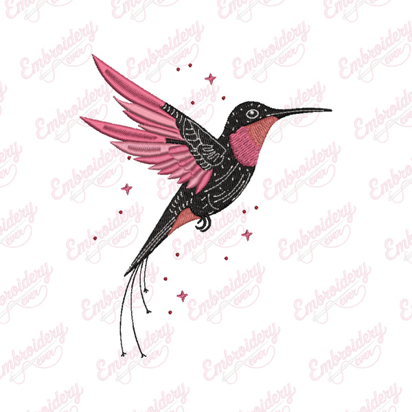 Flying Bird Embroidery Design