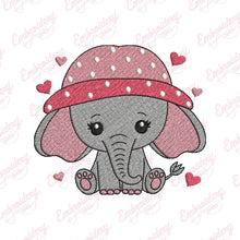 Cute Baby Elephant Embroidery Design